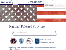 Tablet Screenshot of nationalpoleandstructure.com